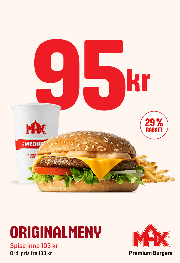 Max Burger - Originalmeny