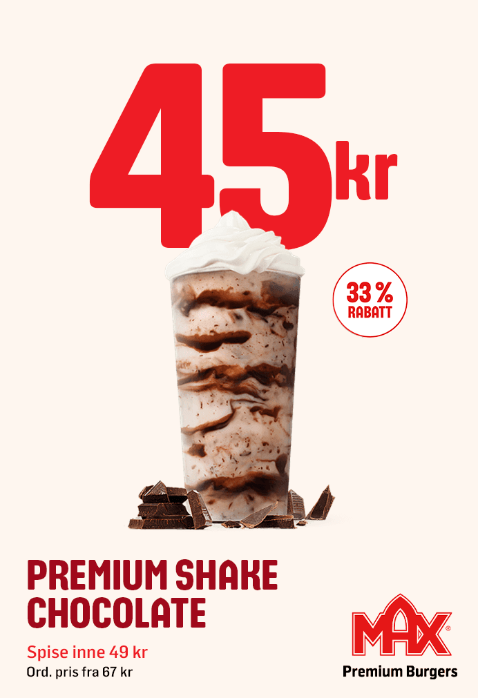 Max Burger - Premium shake chocolate
